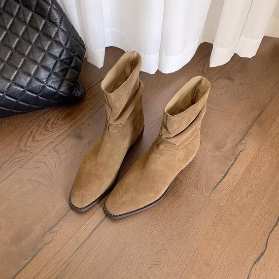 Women′s Round up Wide Square Toe Western Cowboy Boot