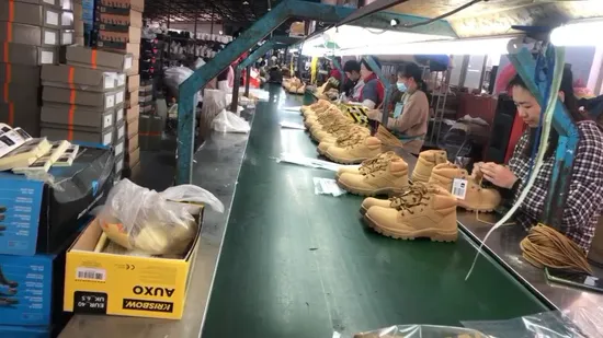 Steel Toe Protective Dual Density Double Color Anti-Static Work Safety Boot